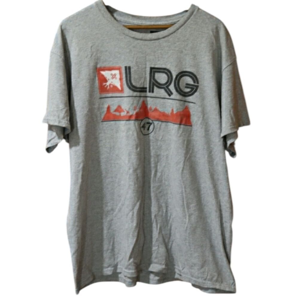 LRG Gray Graphic Outdoor Woods Tree Logo Tee Large Lifted Research Group Street